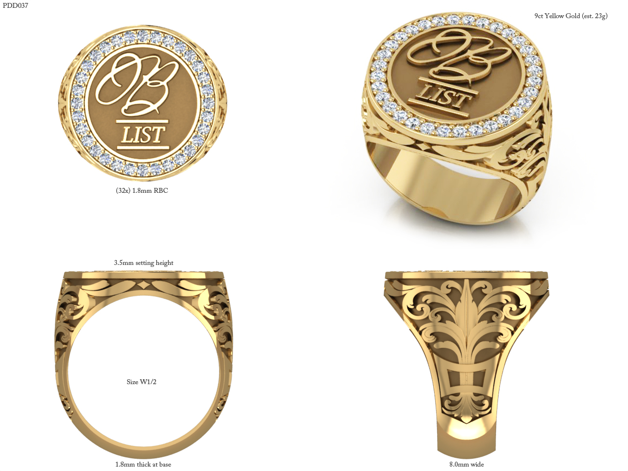 gents rings custom designed